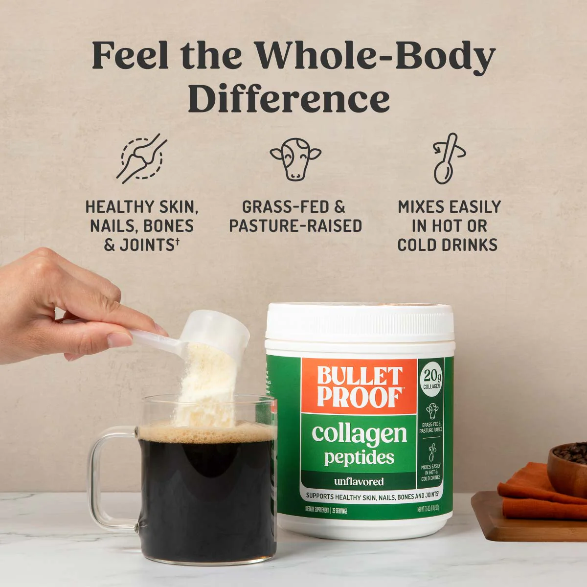 Unflavored Collagen Peptides 3 pack - Image 4