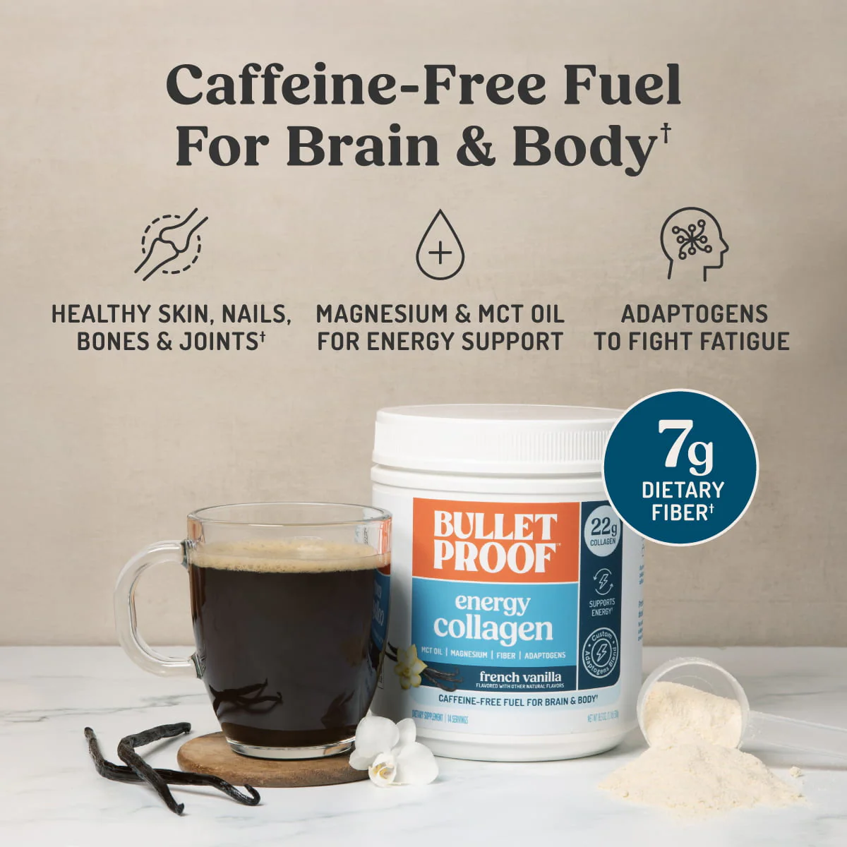 Vanilla Bean Energy Collagen Protein, 18.3 oz. - Image 3