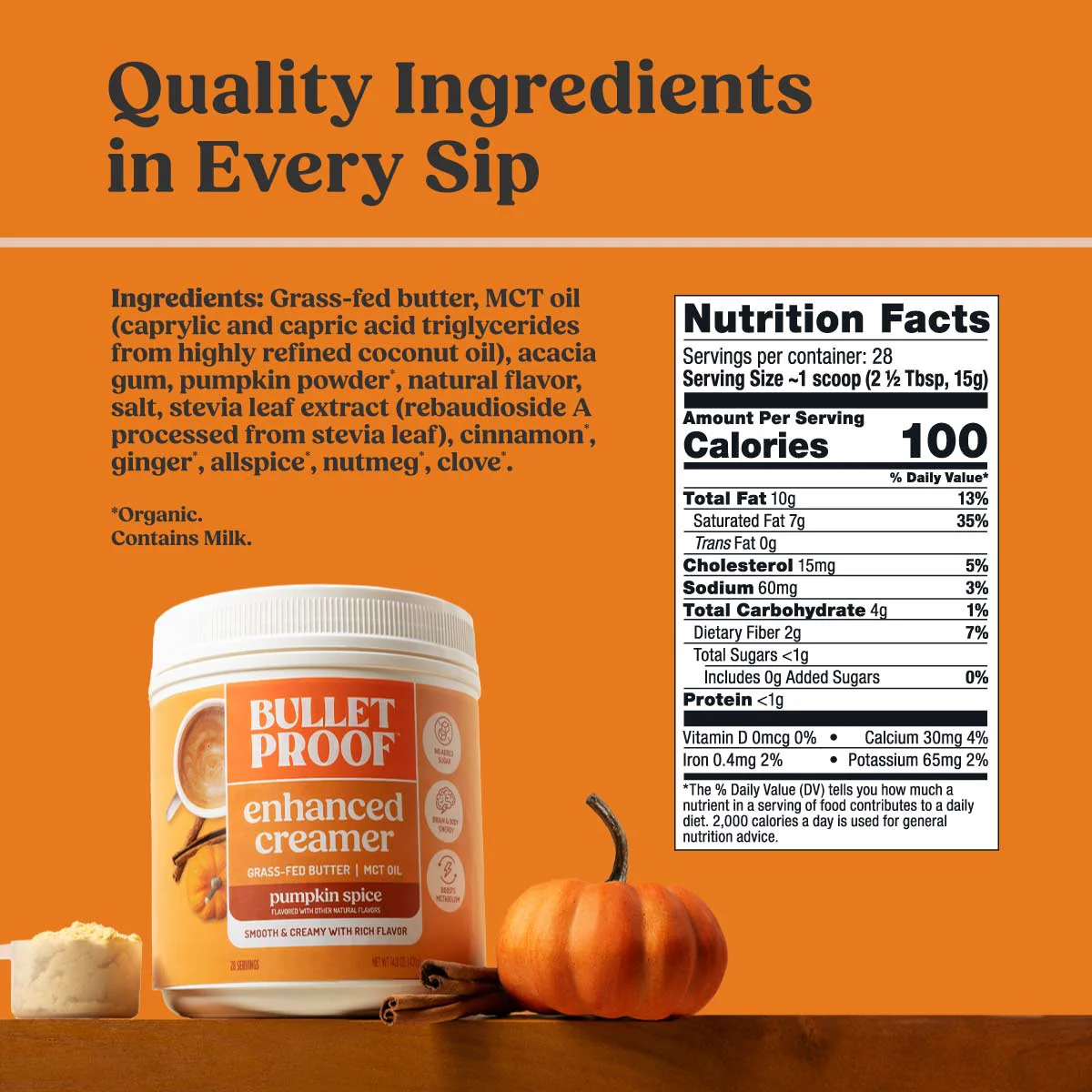 Enhanced Pumpkin Spice Creamer, 14.8 oz. - Image 2
